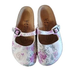 Birki's by Birkenstock Mary Jane Shoes Dorian Floral Pink  EU 40 US sz 9 NWOB